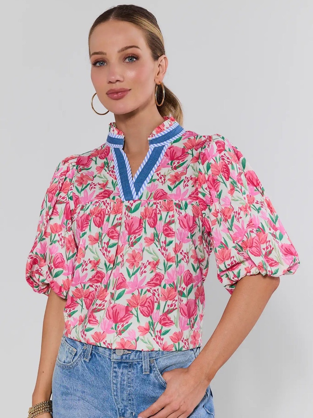 THML Floral Print Top
